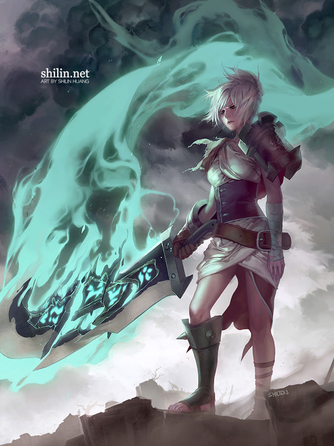 18" x 24" poster: Riven